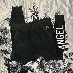 VS Angel charcoal sweatpants.